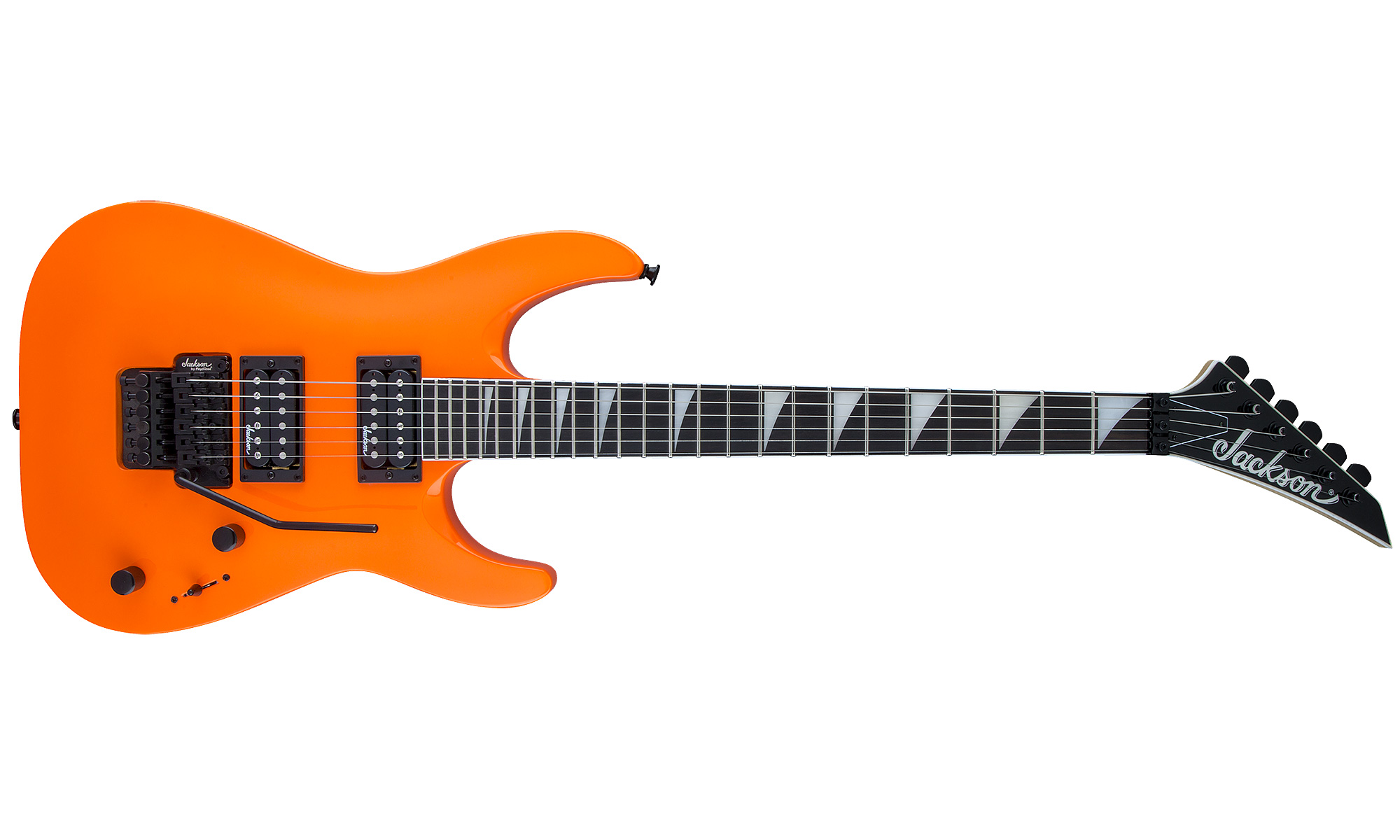 Jackson Dinky Arch Top Js32 Dka Hh Floyd Rose Rw - Neon Orange - Elektrische gitaar in Str-vorm - Variation 1