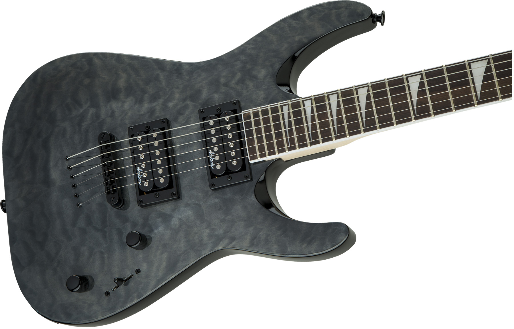 Jackson Dinky Arch Top Js32tq Dka  Hh Ht Ama - Transparent Black - Metalen elektrische gitaar - Variation 2