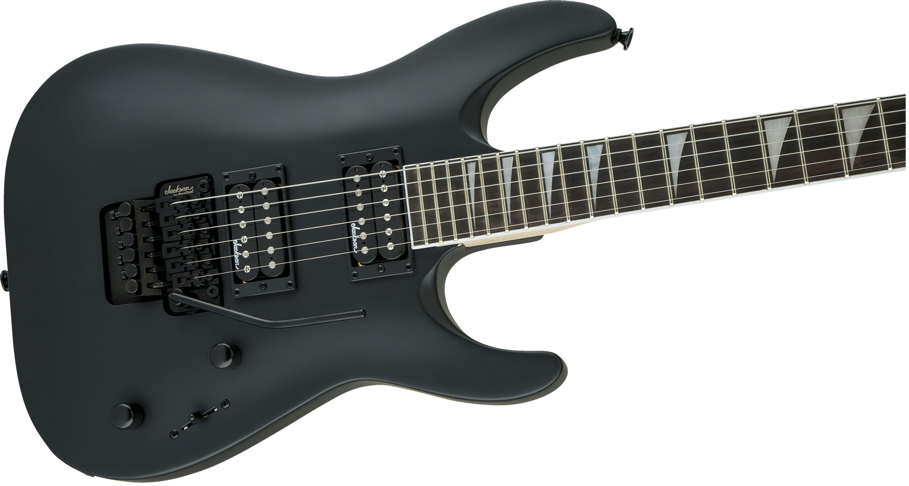 Jackson Dinky Archtop Js32 Dka 2h Fr Ama - Black Satin - Guitarra eléctrica de doble corte. - Variation 2