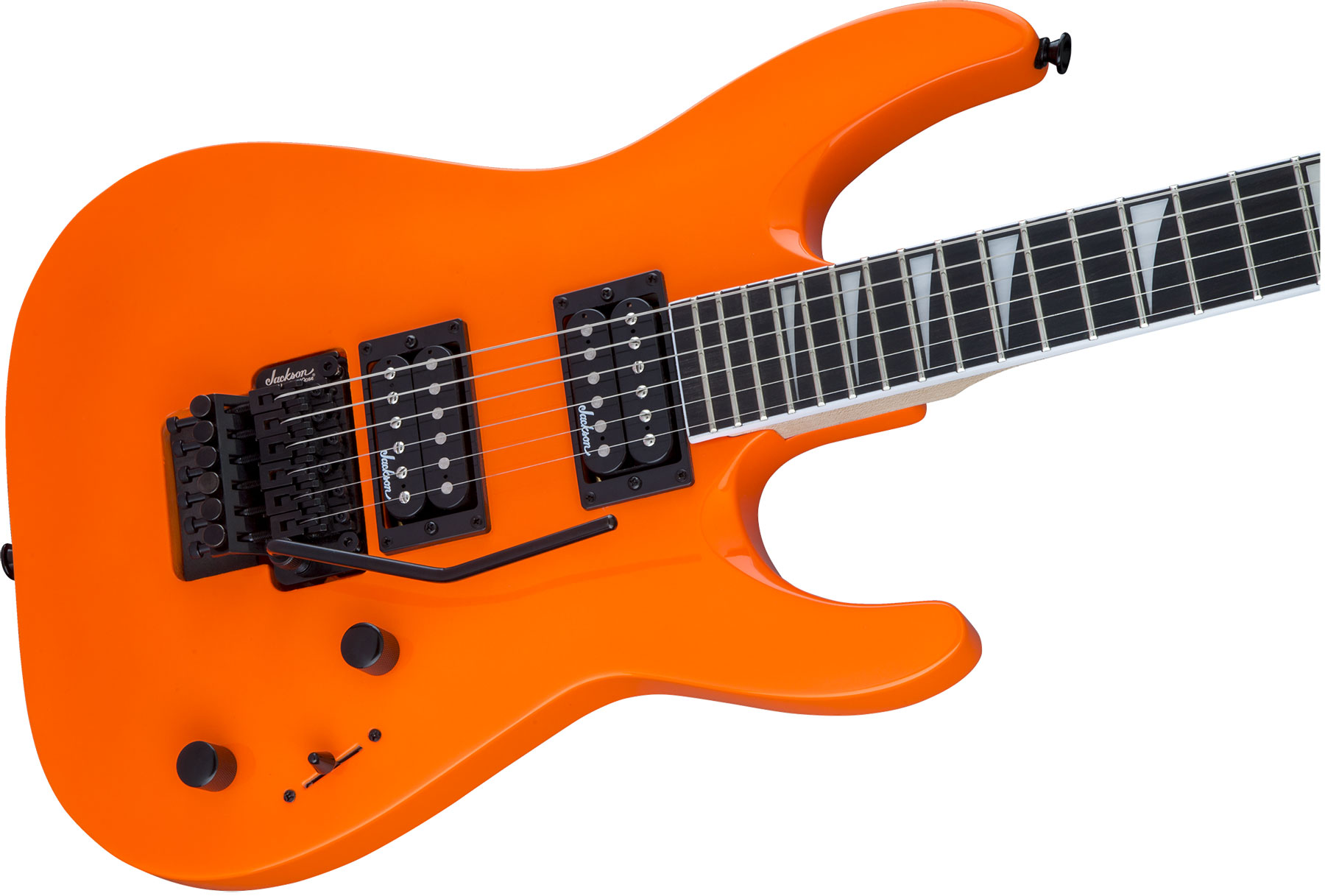 Jackson Dinky Archtop Js32 Dka 2h Fr Ama - Neon Orange - Guitarra eléctrica de doble corte. - Variation 2