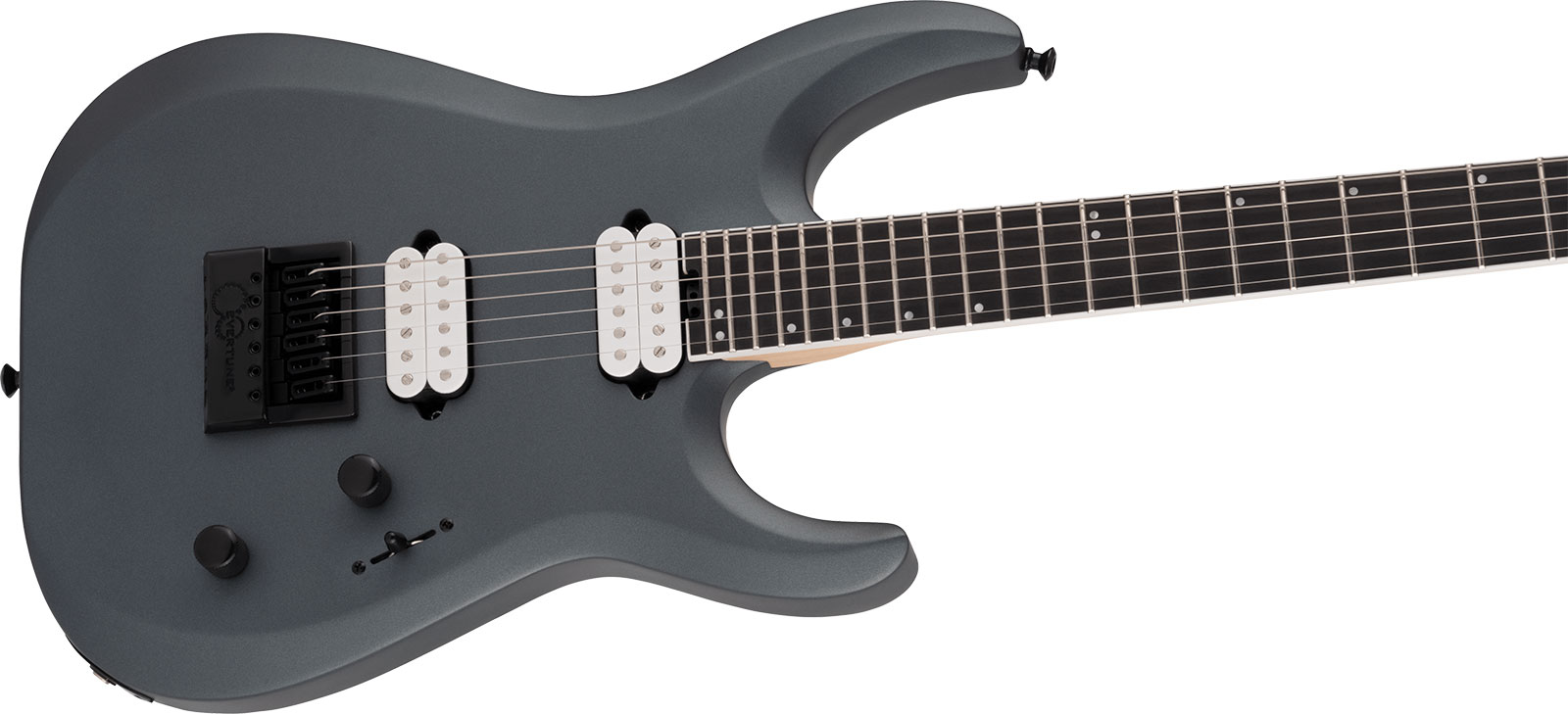 Jackson Dinky Dk Modern Evertune 6 Pro 2h Fishman Fluence Eb - Satin Graphite - Elektrische gitaar in Str-vorm - Variation 2