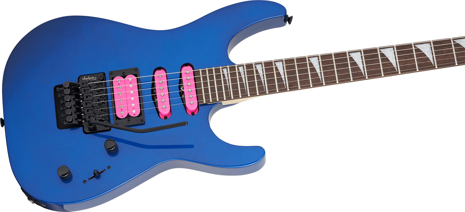 Jackson Dinky Dk3xr Hss Fr Lau - Cobalt Blue - Elektrische gitaar in Str-vorm - Variation 2