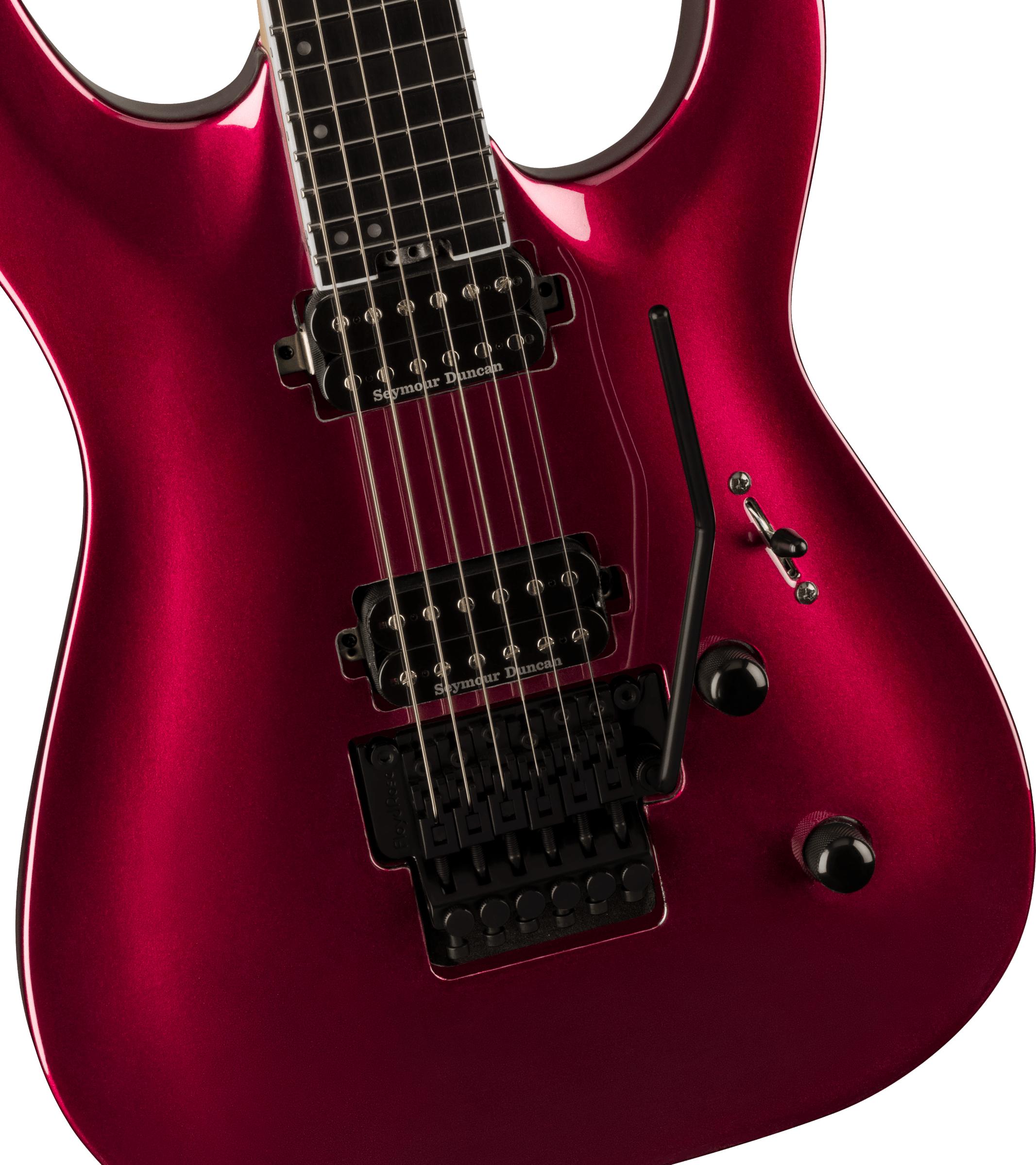 Jackson Dinky Dka Pro Plus 2h Seymour Duncan Fr Eb - Oxblood - Elektrische gitaar in Str-vorm - Variation 2
