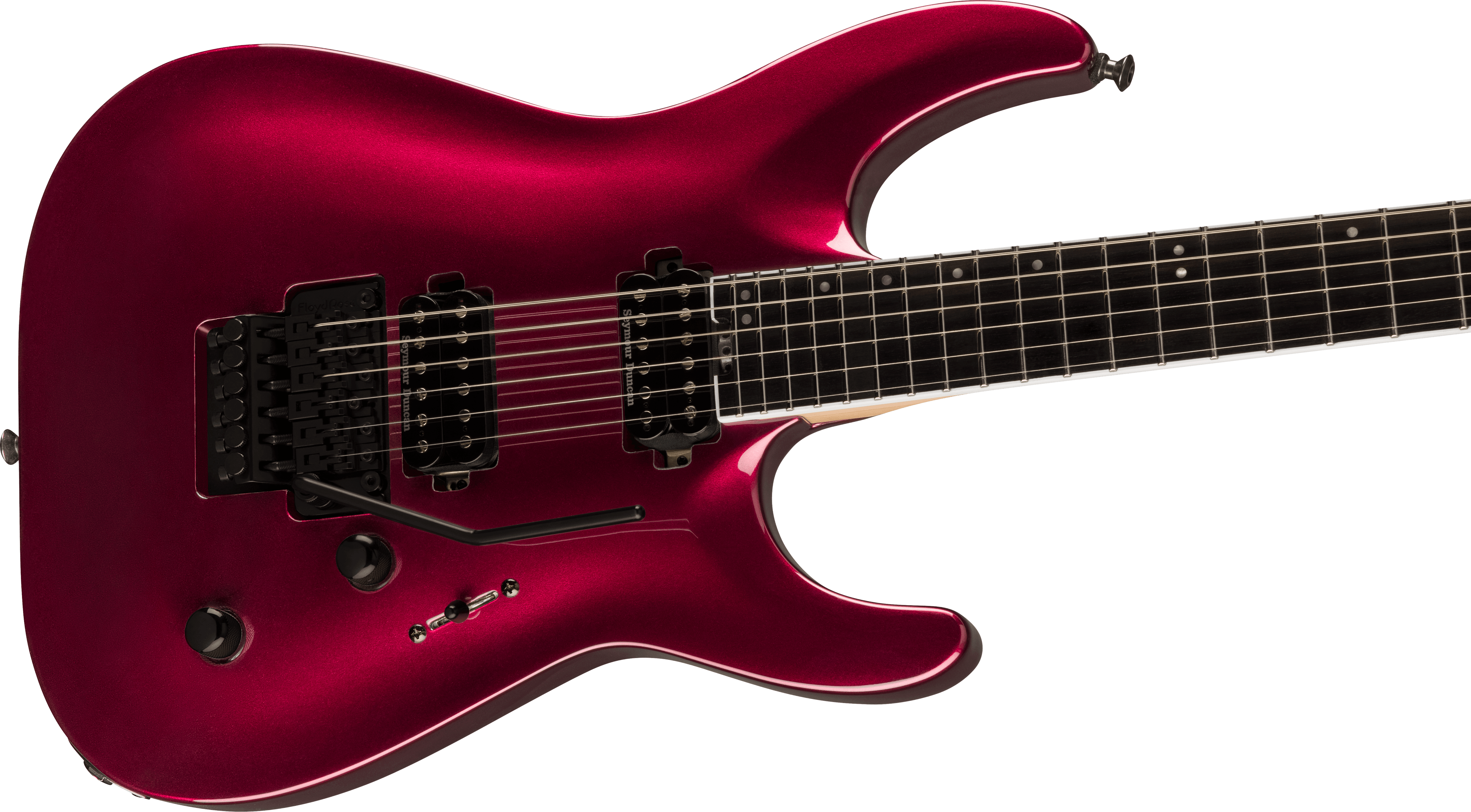 Jackson Dinky Dka Pro Plus 2h Seymour Duncan Fr Eb - Oxblood - Elektrische gitaar in Str-vorm - Variation 3