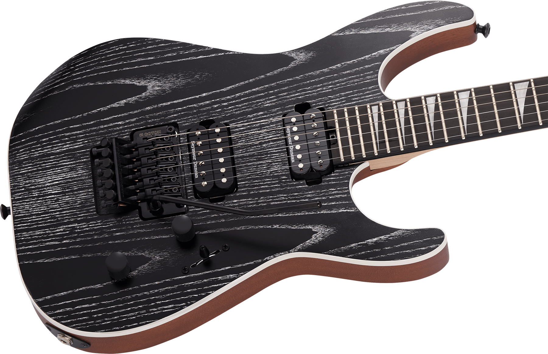 Jackson Dinky Dkra Mj Jap 2h Seymour Duncan Fr Eb - Matte Black Ash - Elektrische gitaar in Str-vorm - Variation 2