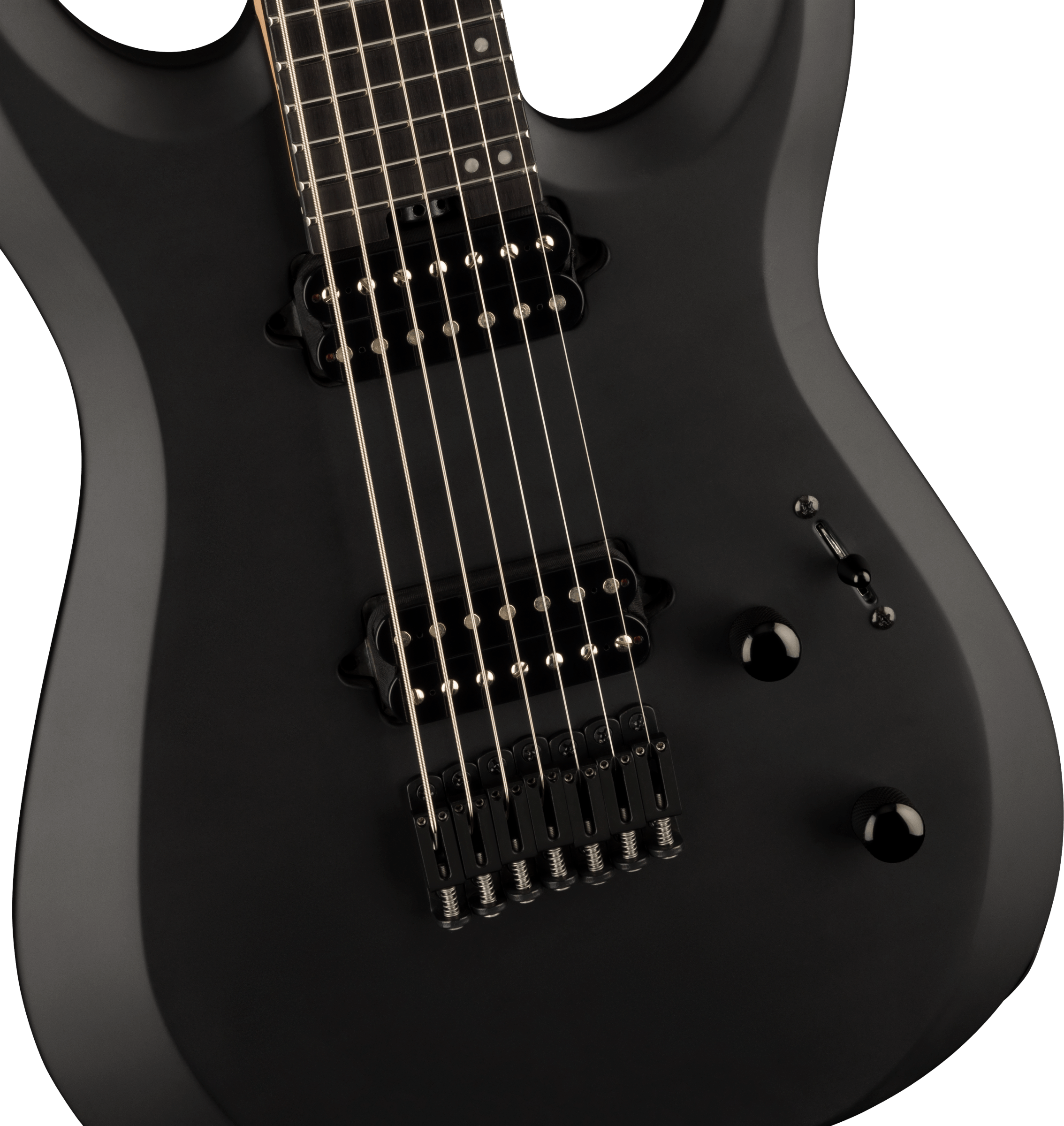 Jackson Dinky Mdk Ht7 Pro Plus 2h Bare Knuckle Eb - Satin Black - 7-snarige elektrische gitaar - Variation 2