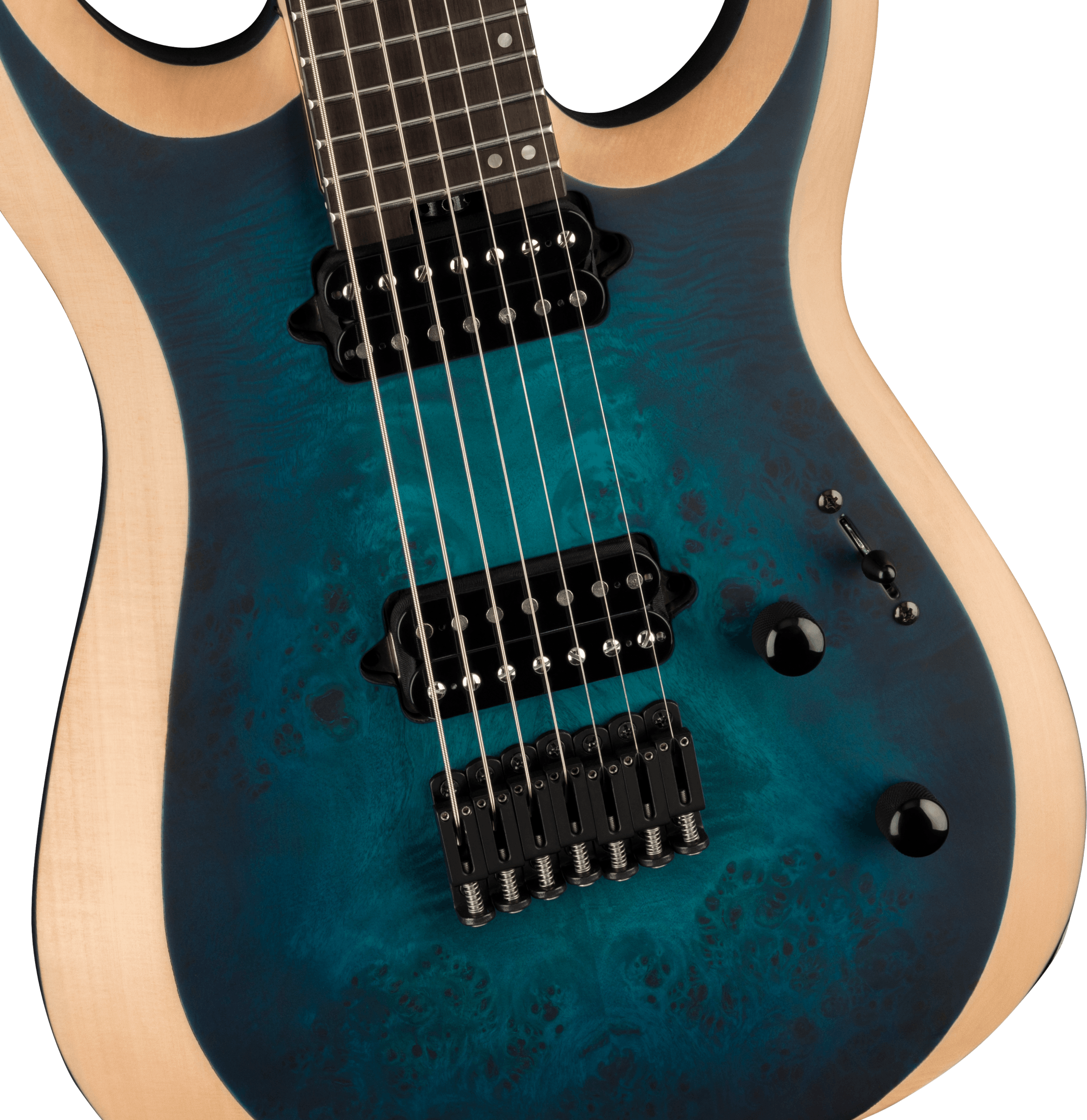 Jackson Dinky Mdk7p Pro Plus 2h Bare Knuckle Eb - Chlorine Burst - 7-snarige elektrische gitaar - Variation 2