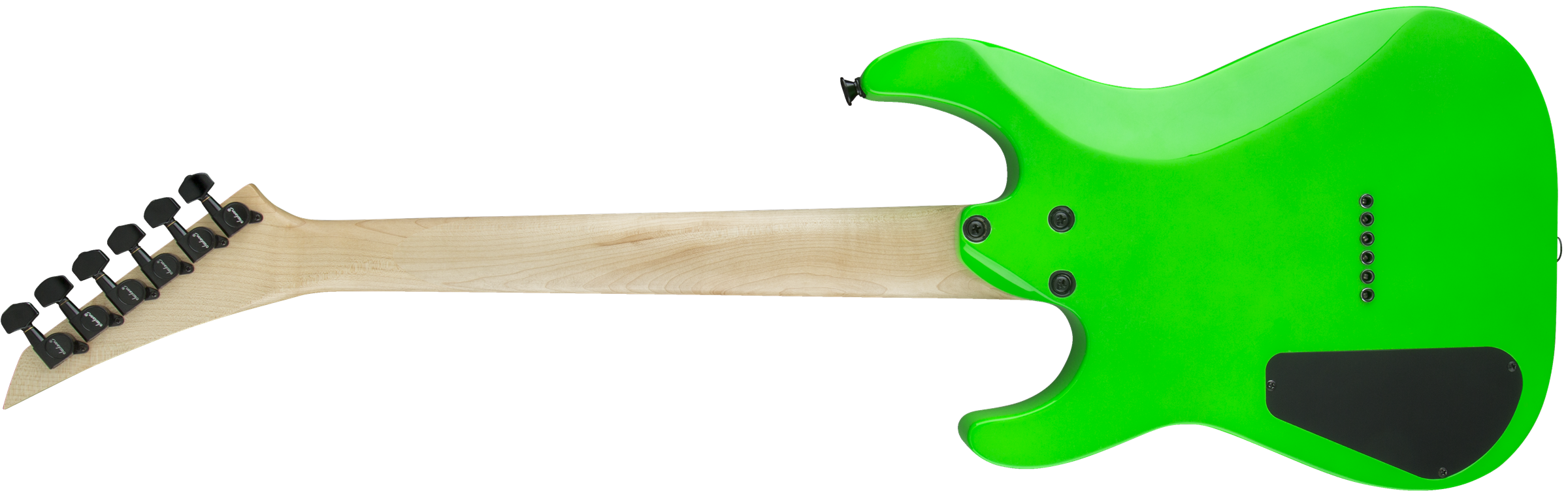 Jackson Dinky Minion Js1x Diapason Court Hh Ht Ama - Neon Green - Elektrische gitaar voor kinderen - Variation 1