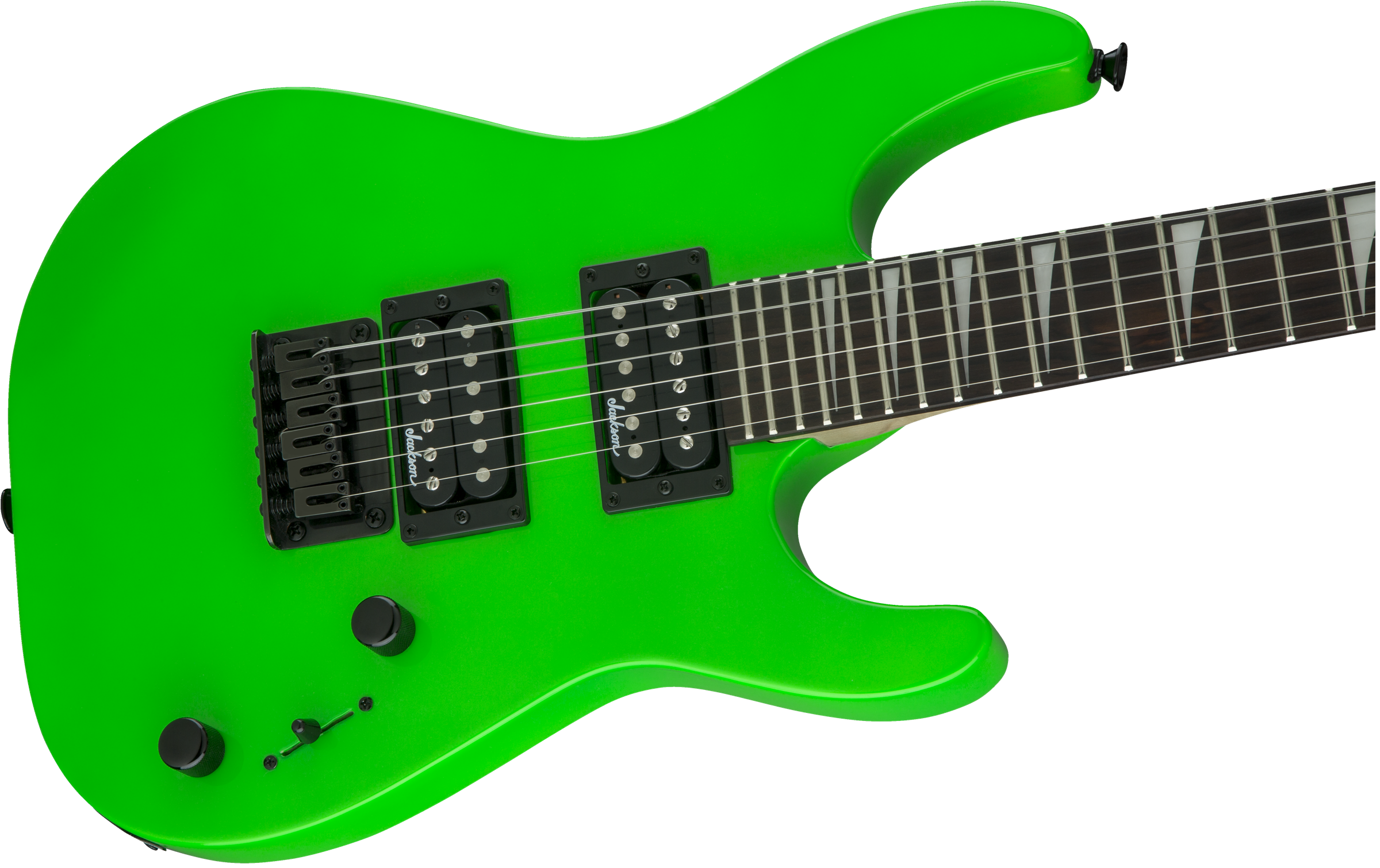 Jackson Dinky Minion Js1x Diapason Court Hh Ht Ama - Neon Green - Elektrische gitaar voor kinderen - Variation 4