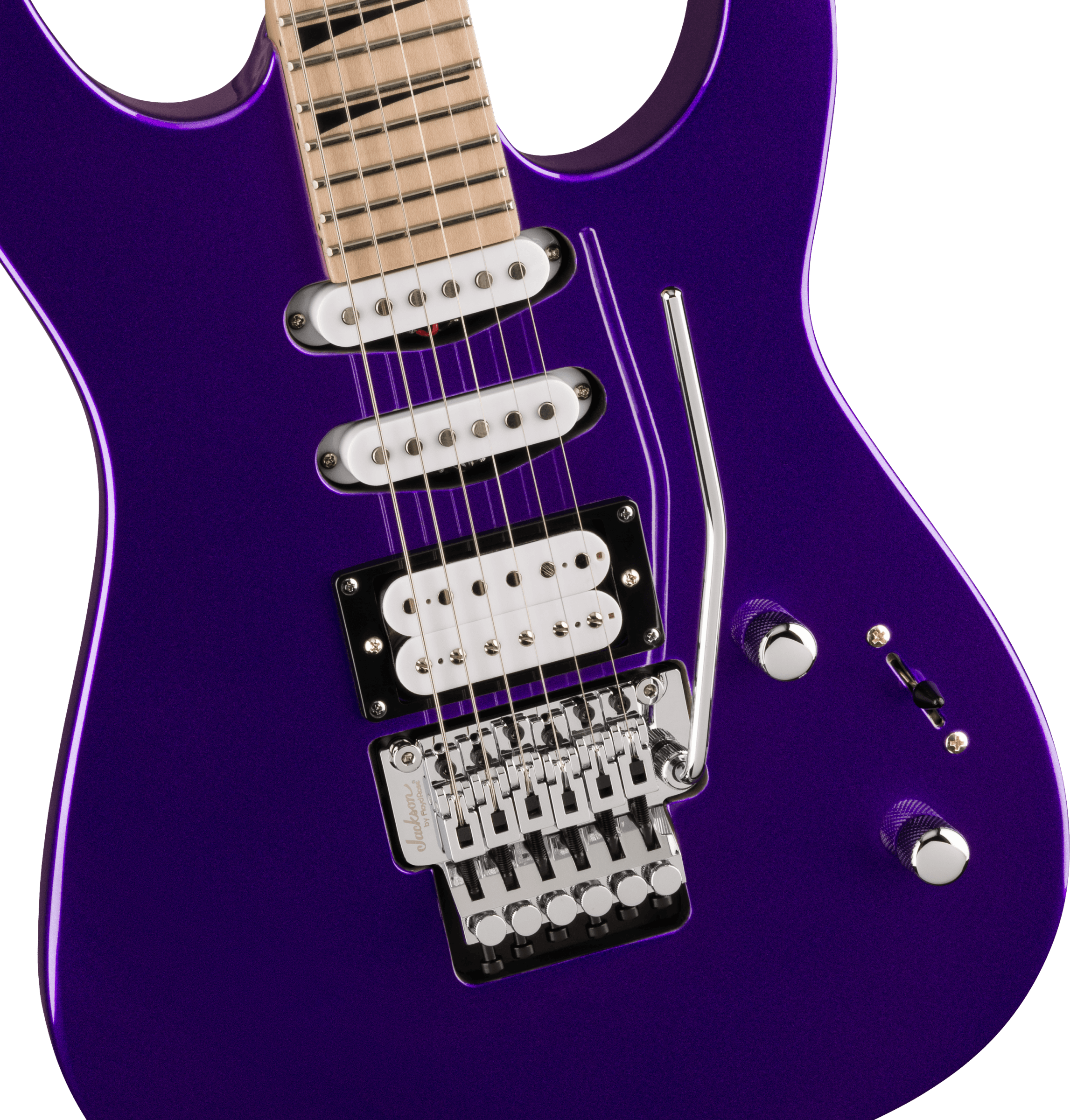 Jackson Dinky Dk3xr Hss Fr Mn - Deep Purple Metallic - Elektrische gitaar in Str-vorm - Variation 3