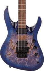 Elektrische gitaar in str-vorm Jackson Chris Broderick Pro Soloist FR - Trans blue poplar