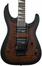 Guitarra eléctrica de doble corte. Jackson Dinky Arch Top JS32Q DKA - Dark sunburst