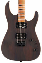 Metalen elektrische gitaar Jackson Dinky JS42 Ziricote FSR Ltd - Natural satin