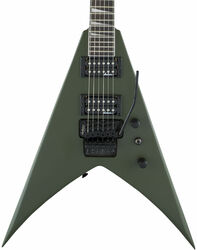 Metalen elektrische gitaar Jackson King V JS32 - Matte army drab