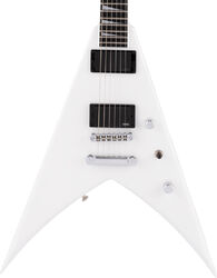 Metalen elektrische gitaar Jackson Pro King V KVTMG - Snow white