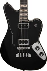 Retro-rock elektrische gitaar Jackson Pro Lee Malia LM-87 - Open-pore black semi-gloss