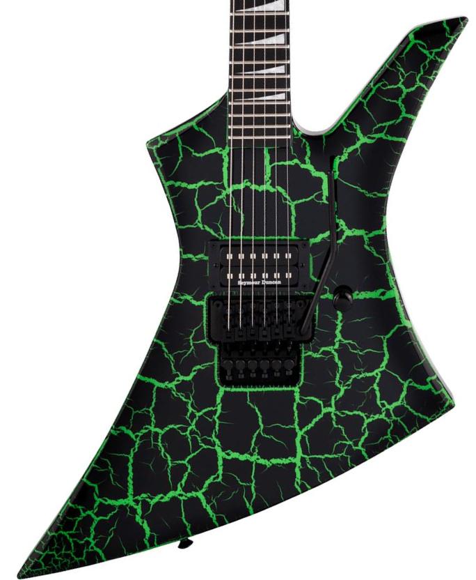 Metal elektrische gitaar Jackson Pro Brandon Ellis Kelly - Green Crackle