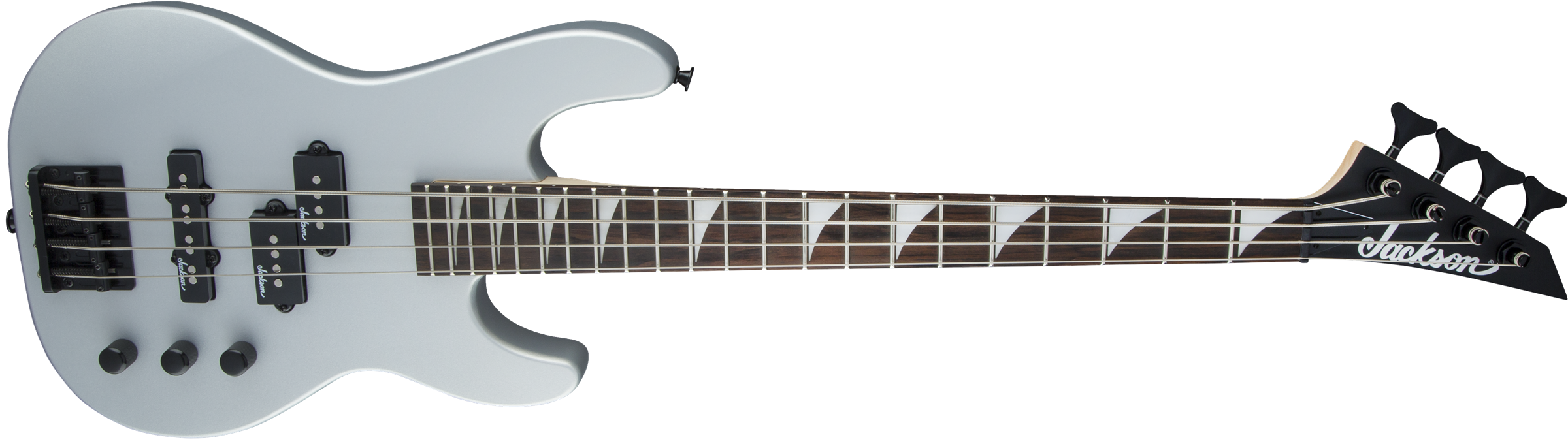 Jackson Js Series Concert Bass Minion Js1x - Satin Silver - Short scale elektrische bas - Variation 2