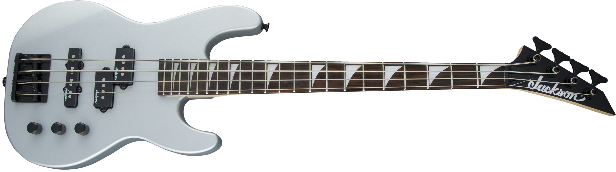 Jackson Js Series Concert Bass Minion Js1x - Satin Silver - Short scale elektrische bas - Variation 3