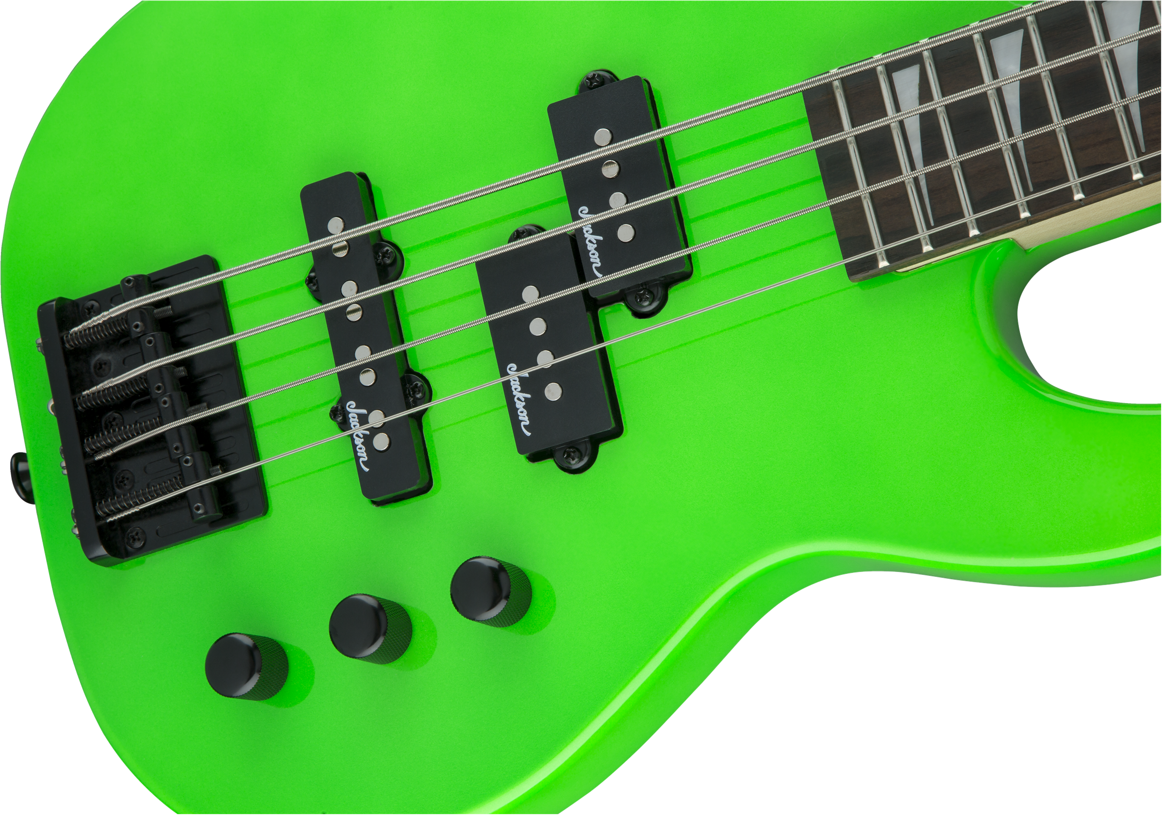 Jackson Js Series Concert Bass Minion Js1x - Neon Green - Short scale elektrische bas - Variation 4