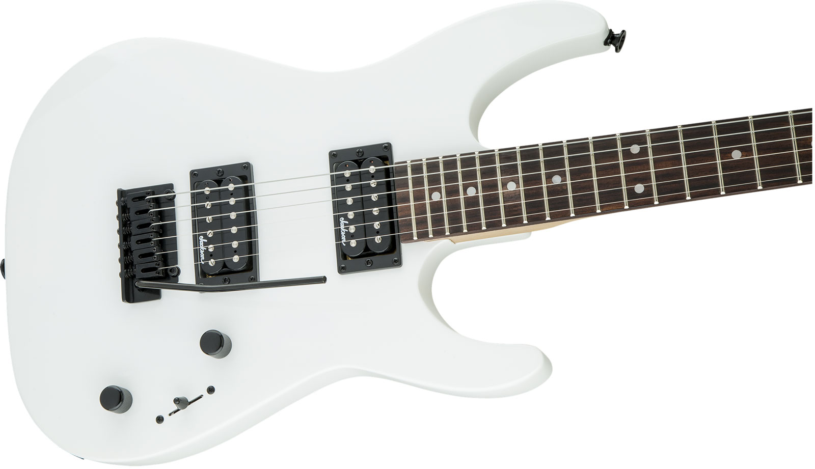 Jackson Dinky Js11 2h Trem Ama - Snow White - Elektrische gitaar in Str-vorm - Variation 2