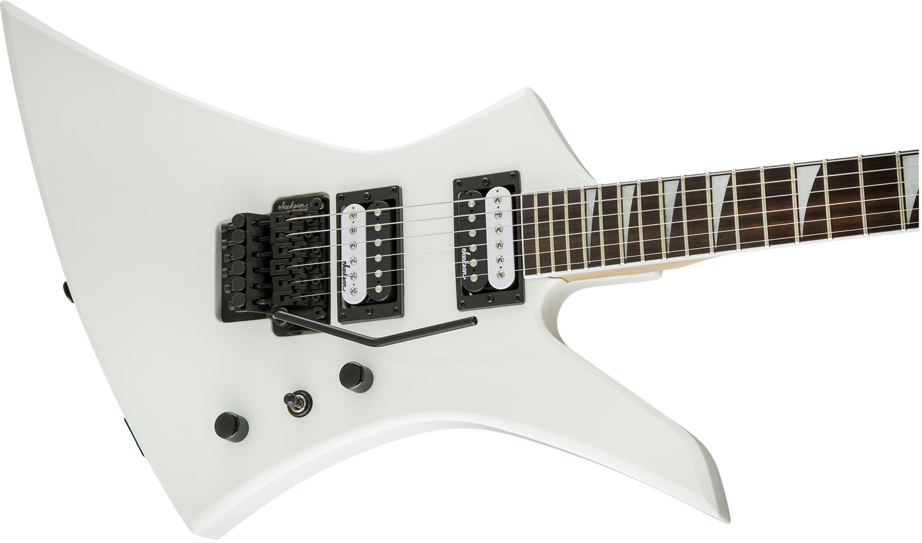 Jackson Kelly Js32 2h Fr Ama - Snow White - Metalen elektrische gitaar - Variation 2