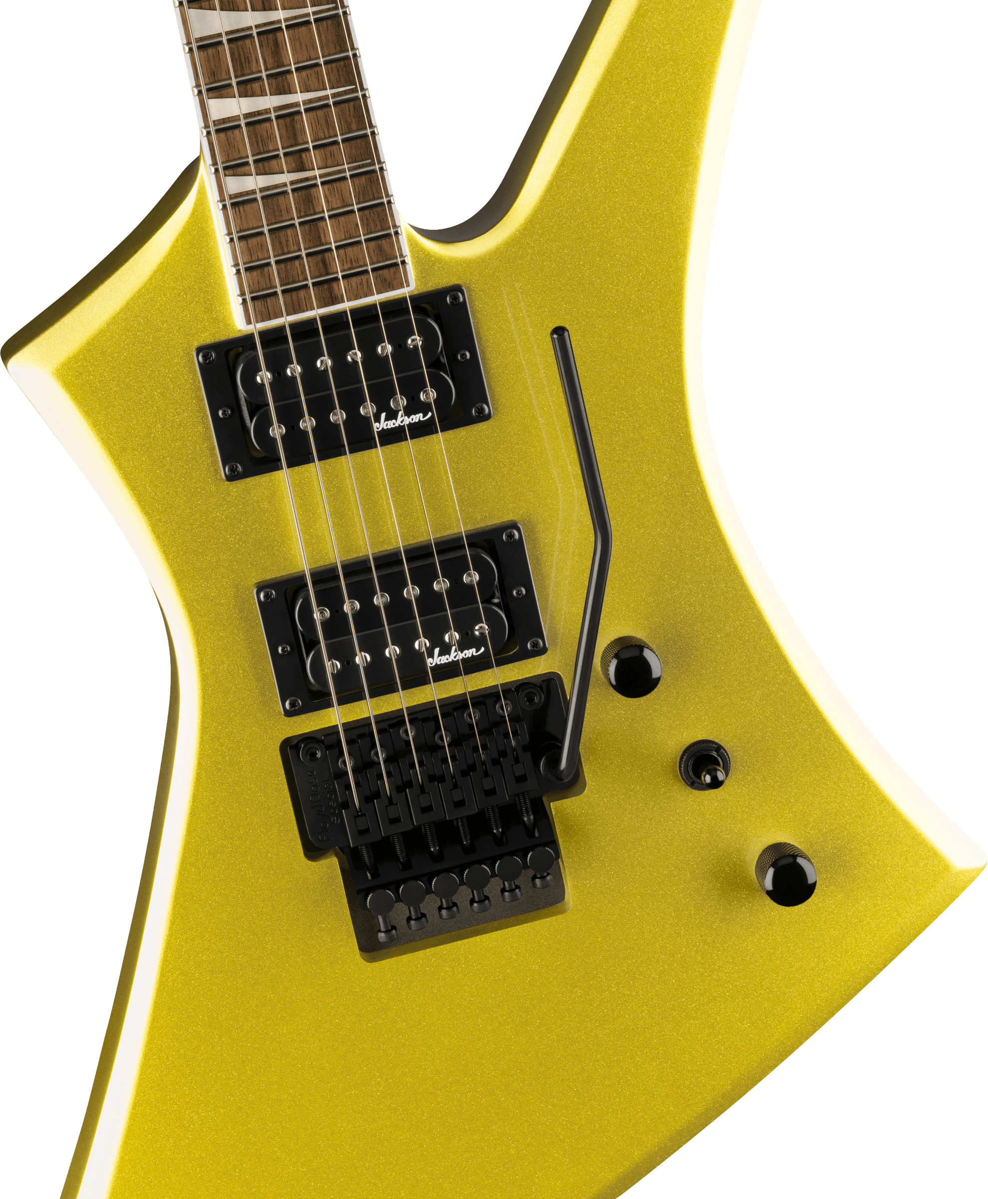 Jackson Kelly Kex X-series Trem Fr Hh Lau - Lime Green Metallic - Metalen elektrische gitaar - Variation 1