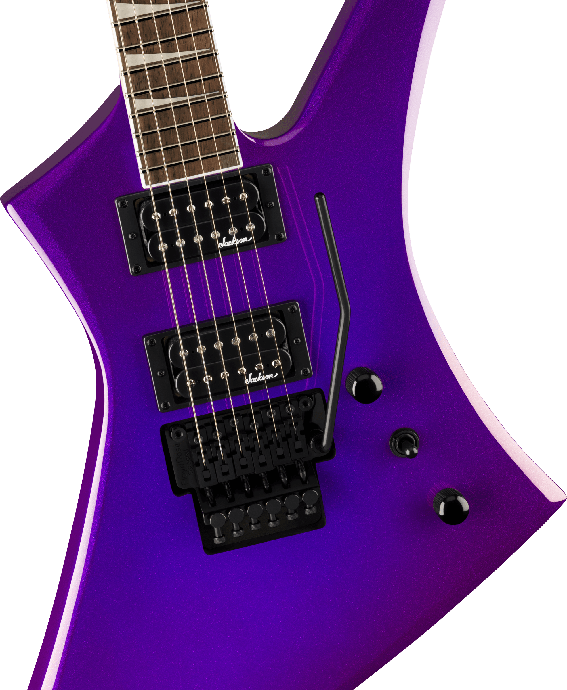 Jackson Kelly Kex X-series Trem Fr Hh Lau - Deep Purple Metallic - Metalen elektrische gitaar - Variation 2