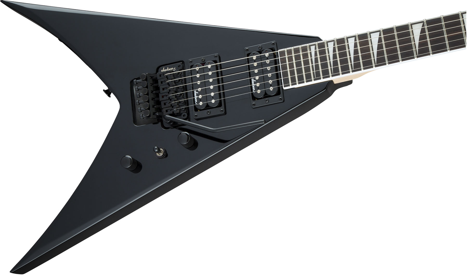 Jackson King V Js32 2h Fr Ama - Black - Metalen elektrische gitaar - Variation 2