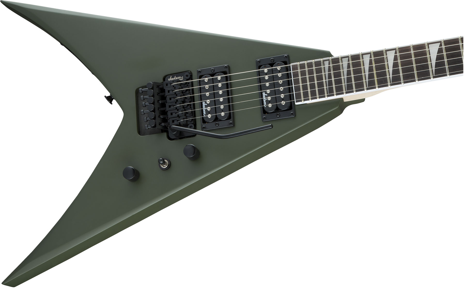 Jackson King V Js32 2h Fr Ama - Matte Army Drab - Metalen elektrische gitaar - Variation 2