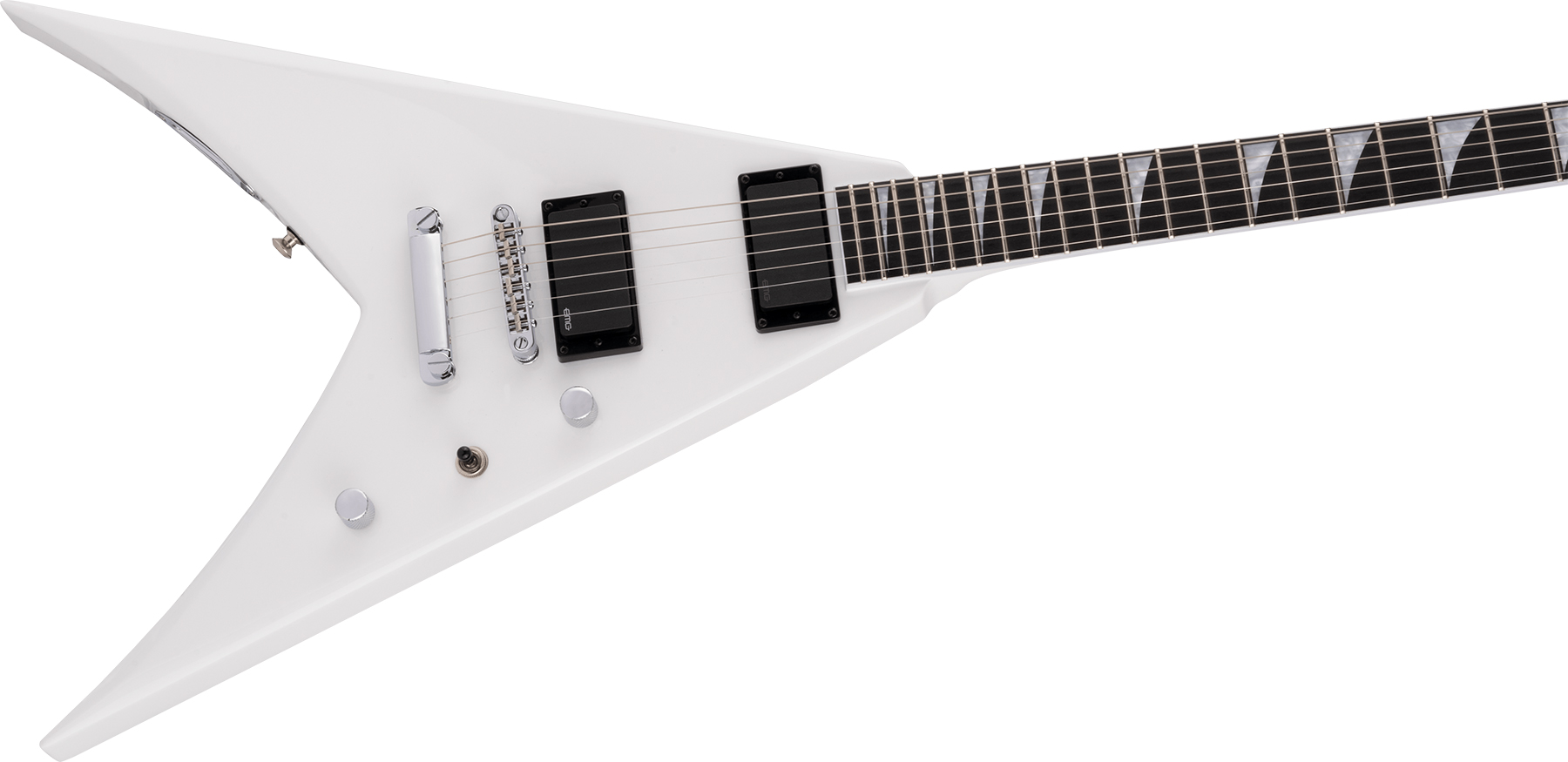 Jackson King V Kvtmg Pro 2h Emg Ht Eb - Snow White - Metalen elektrische gitaar - Variation 2