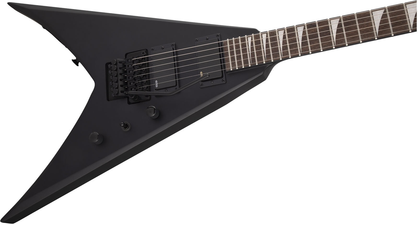 Jackson King V Kvxmg 2h Fr Lau - Satin Black - Metalen elektrische gitaar - Variation 2