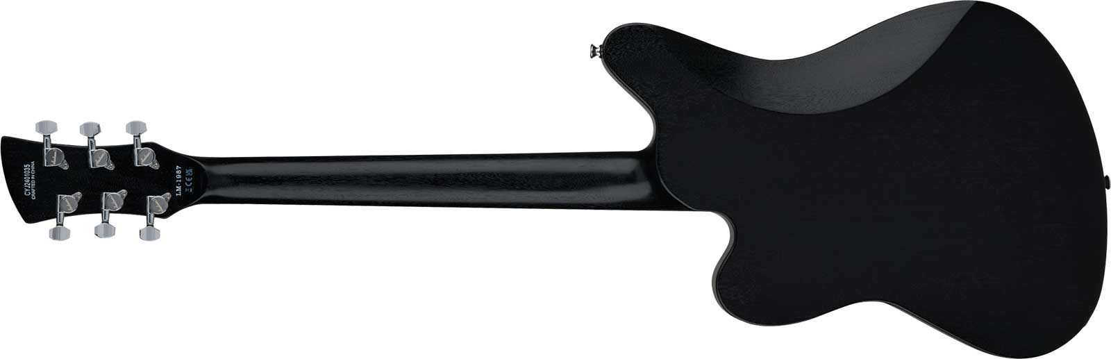 Jackson Lee Malia Lm87 Pro Signature 2h Ht Ama - Open-pore Black Semi-gloss - Retro-rock elektrische gitaar - Variation 1