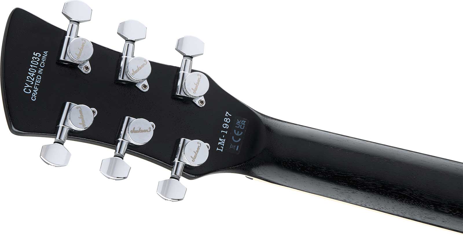 Jackson Lee Malia Lm87 Pro Signature 2h Ht Ama - Open-pore Black Semi-gloss - Retro-rock elektrische gitaar - Variation 3