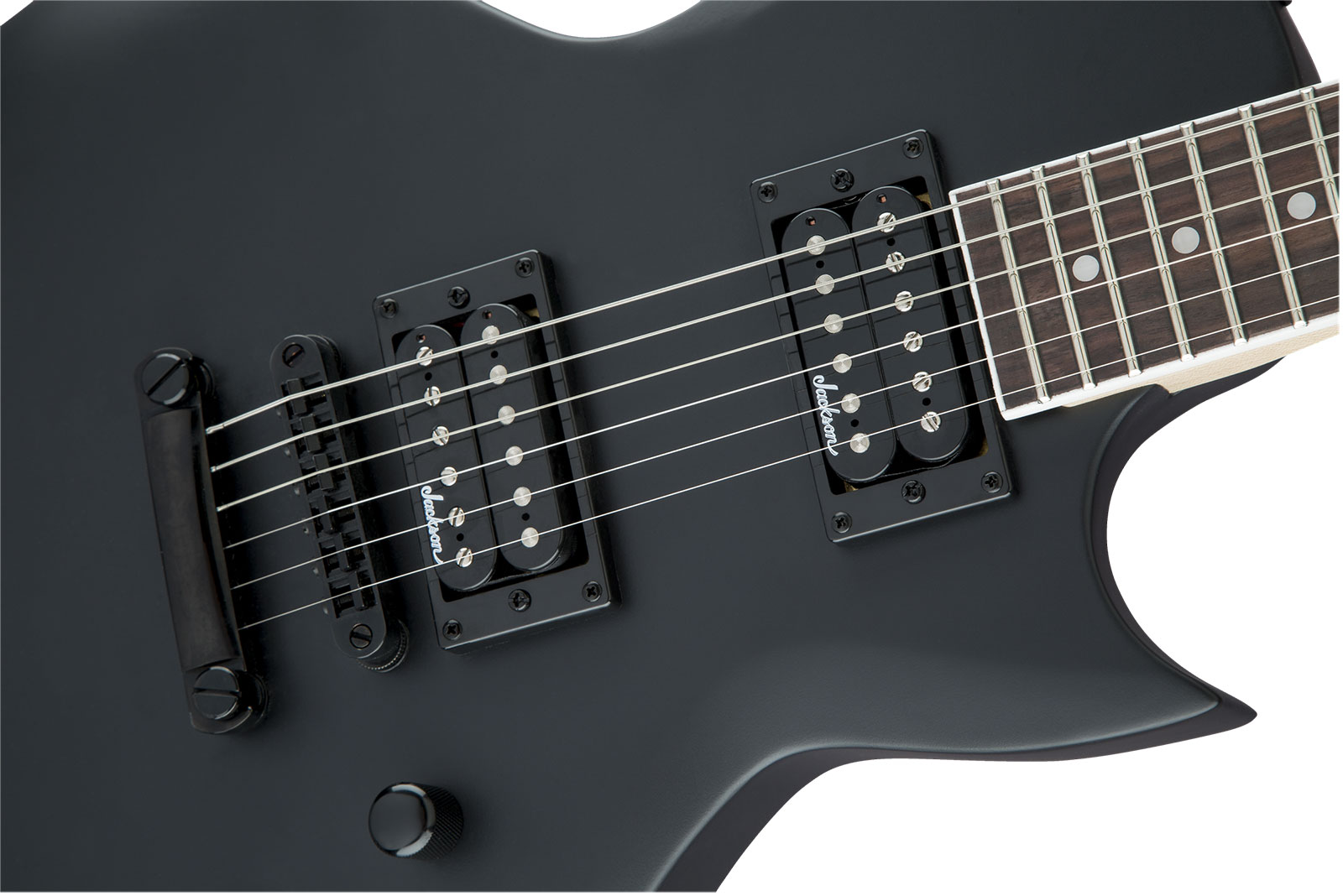 Jackson Monarkh Sc Js22 2h Ht Ama - Satin Black - Enkel gesneden elektrische gitaar - Variation 3