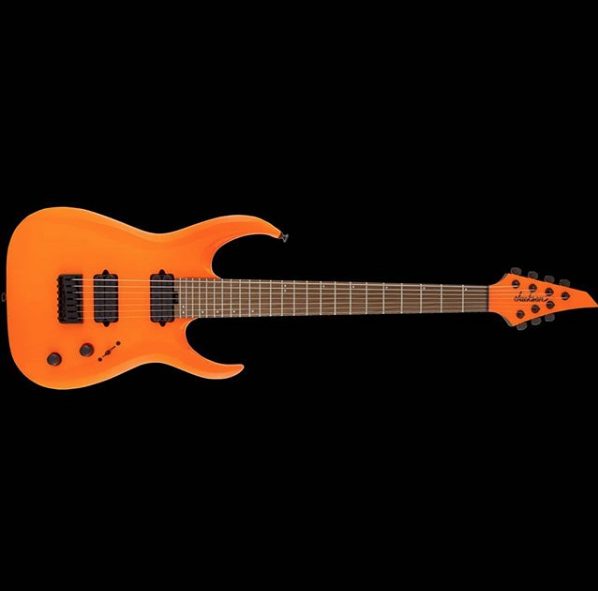 Jackson Misha Mansoor Juggernaut Ht7 Pro Signature 2h Ht Mn - Neon Orange - 7-snarige elektrische gitaar - Variation 6