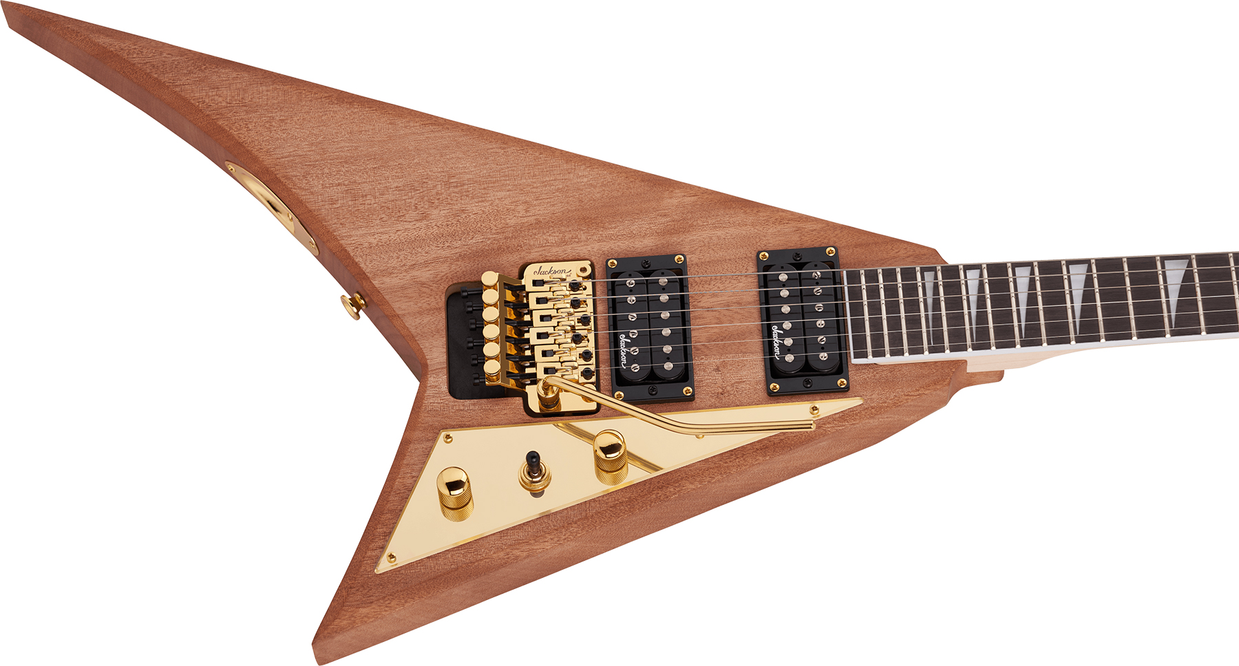 Jackson Randy Rhoads Js32 Mah 2h Fr Ama - Natural - Metalen elektrische gitaar - Variation 2