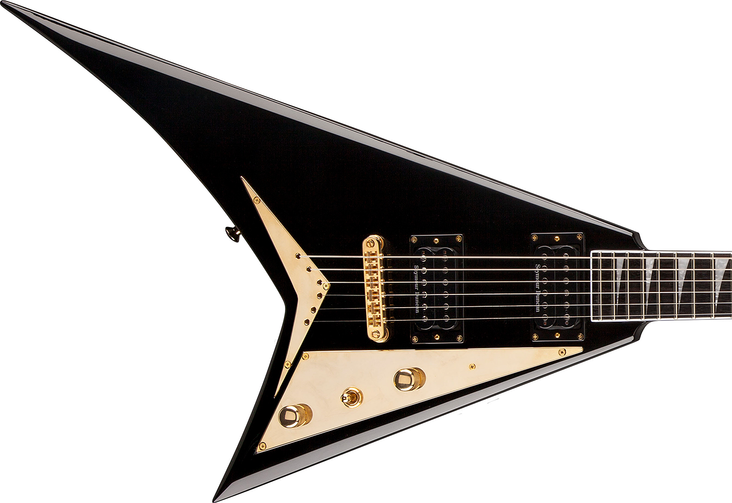 Jackson Rhoads Rrt-5 Pro 2h Seymour Duncan Ht Eb - Black - Metalen elektrische gitaar - Variation 2
