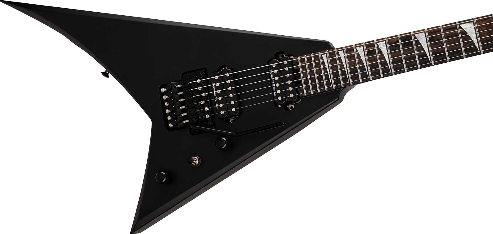 Jackson Rhoads Rr24 American 2h Seymour Duncan Fr Eb - Satin Black - Metal elektrische gitaar - Variation 2