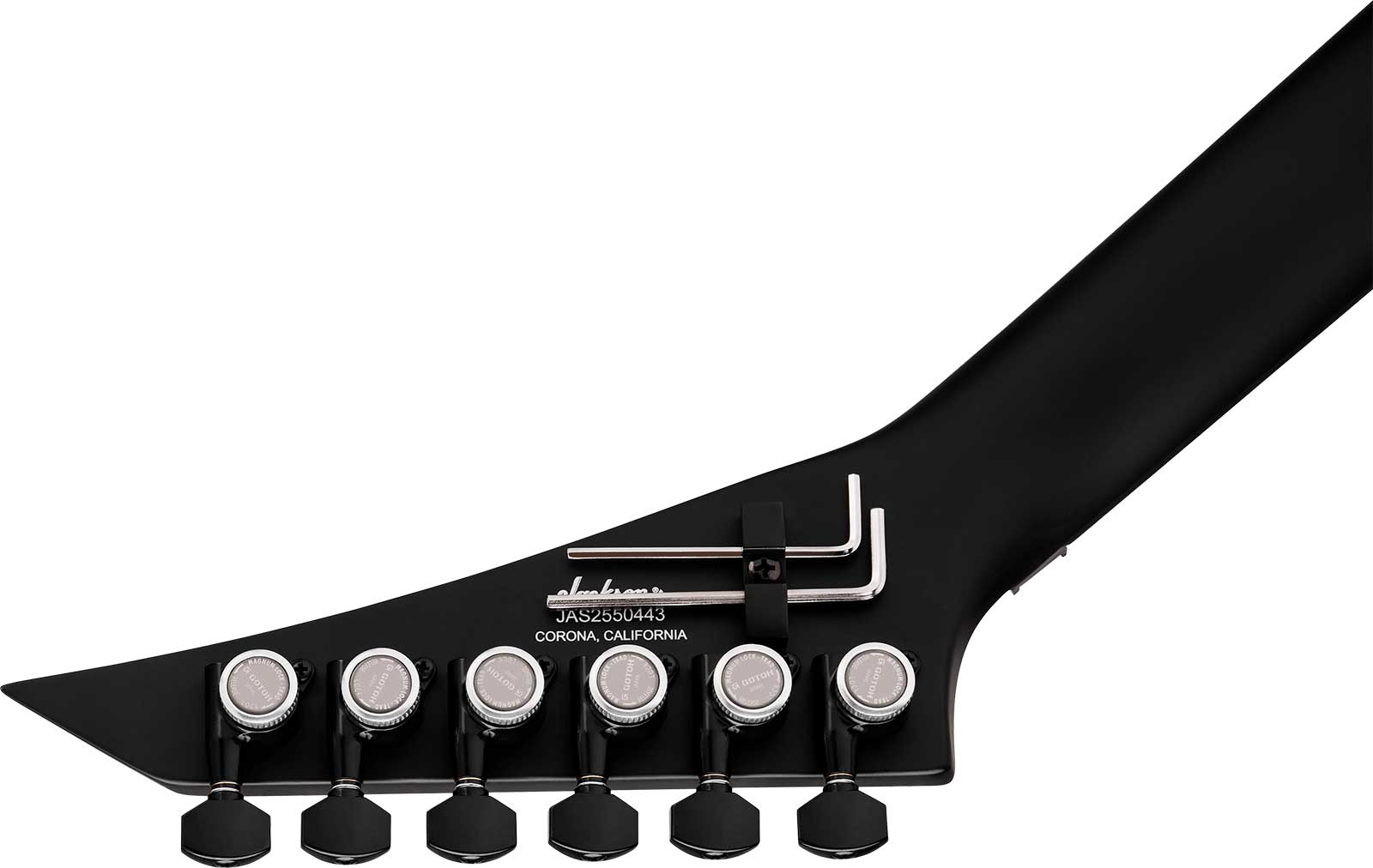 Jackson Rhoads Rr24 American 2h Seymour Duncan Fr Eb - Satin Black - Metal elektrische gitaar - Variation 3