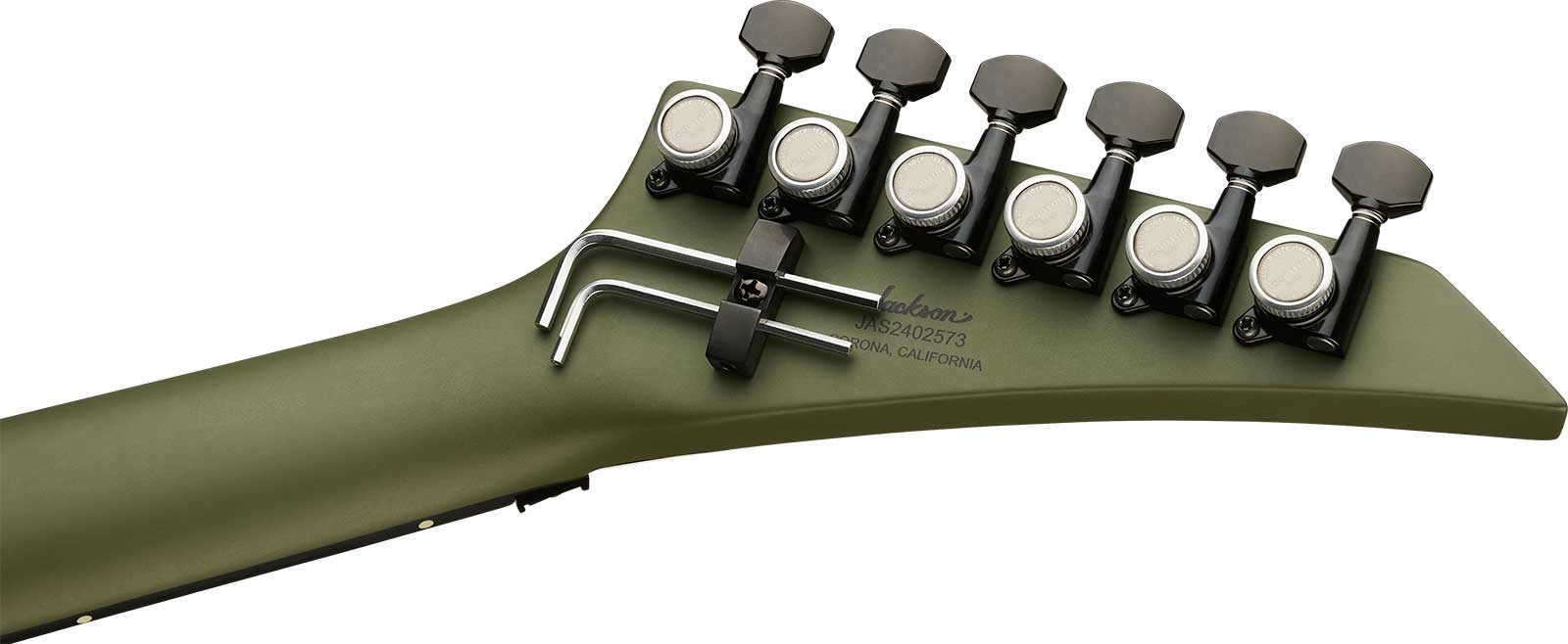 Jackson Rhoads Rr24 American 2h Seymour Duncan Fr Eb - Matte Army Drab - Metal elektrische gitaar - Variation 3
