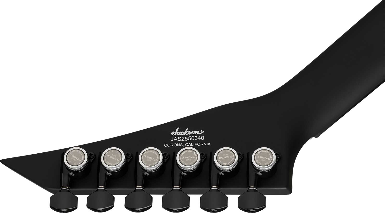 Jackson Rhoads Rr24 Rr24 Ht American 2h Seymour Duncan Ht Eb - Satin Black - Metal elektrische gitaar - Variation 3