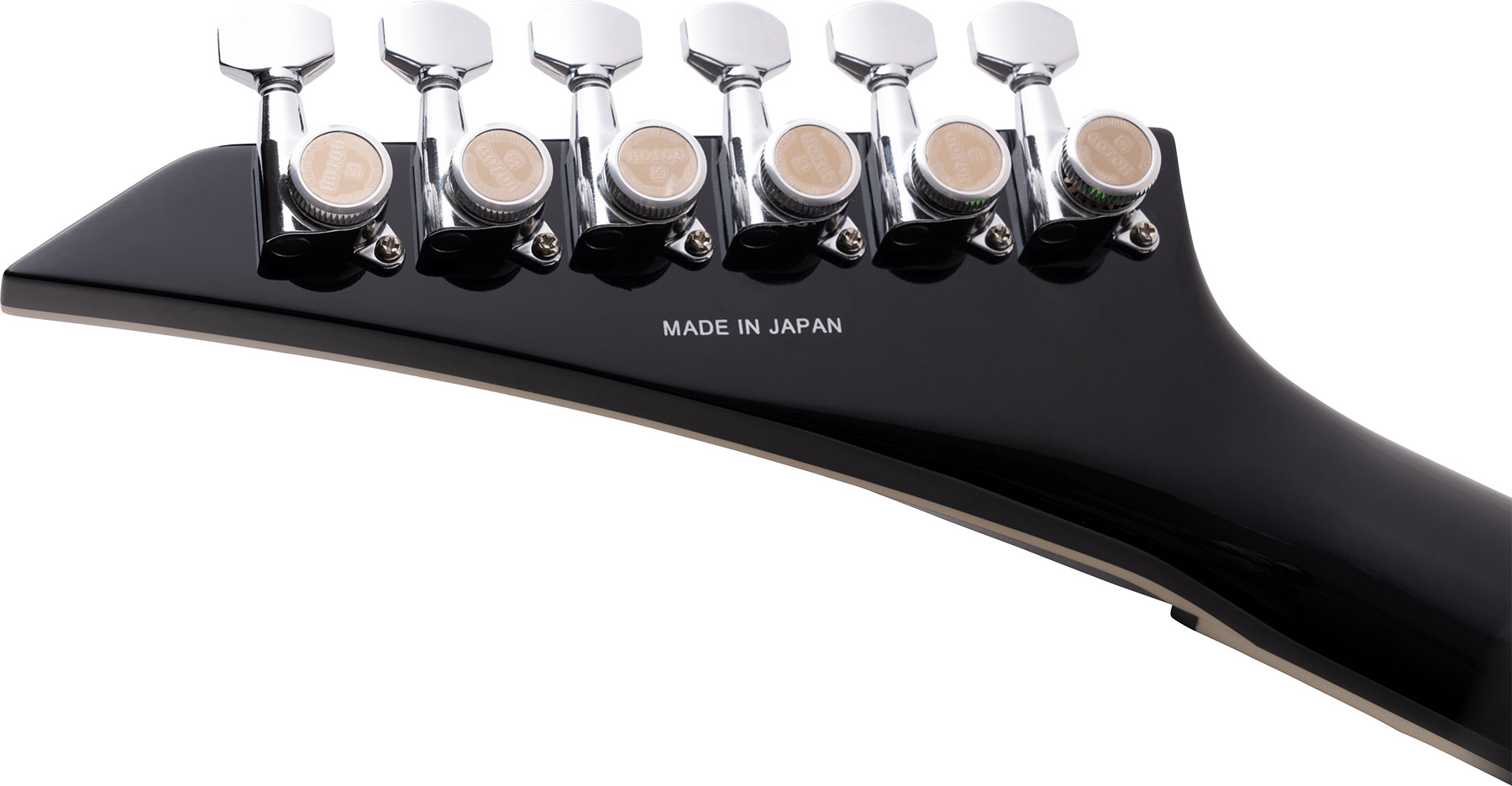 Jackson Rhoads Rrt Mj Jap 2h Seymour Duncan Ht Eb - Gloss Black - Metalen elektrische gitaar - Variation 2