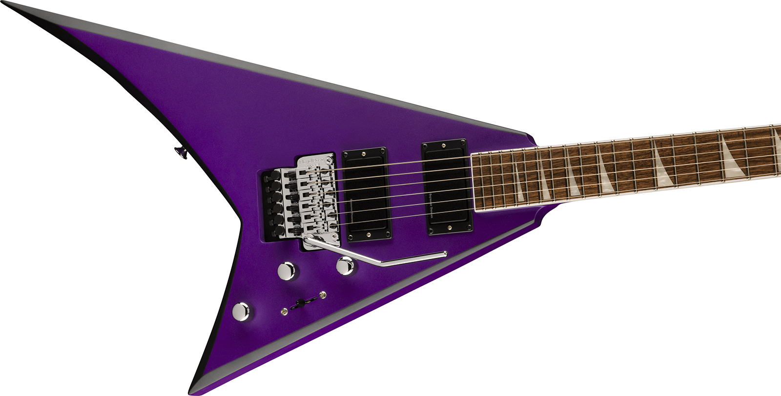 Jackson Rhoads Rrx24 2h Seymour Duncan Fr Lau - Purple Metallic With Black Bevels - Metalen elektrische gitaar - Variation 2