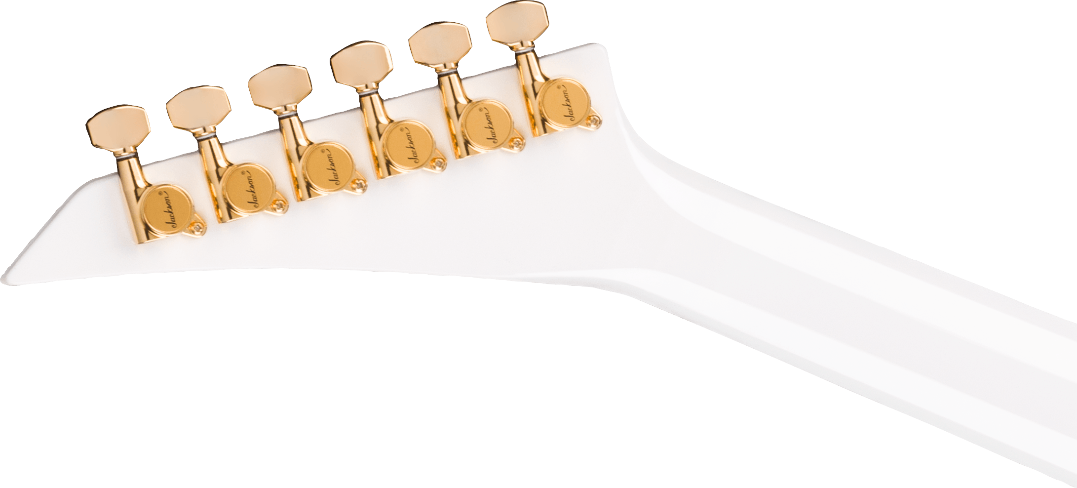 Jackson Rr24mg Mj Series Jap Fr Hh Eb - White With Black Pinstripes - Metal elektrische gitaar - Variation 5