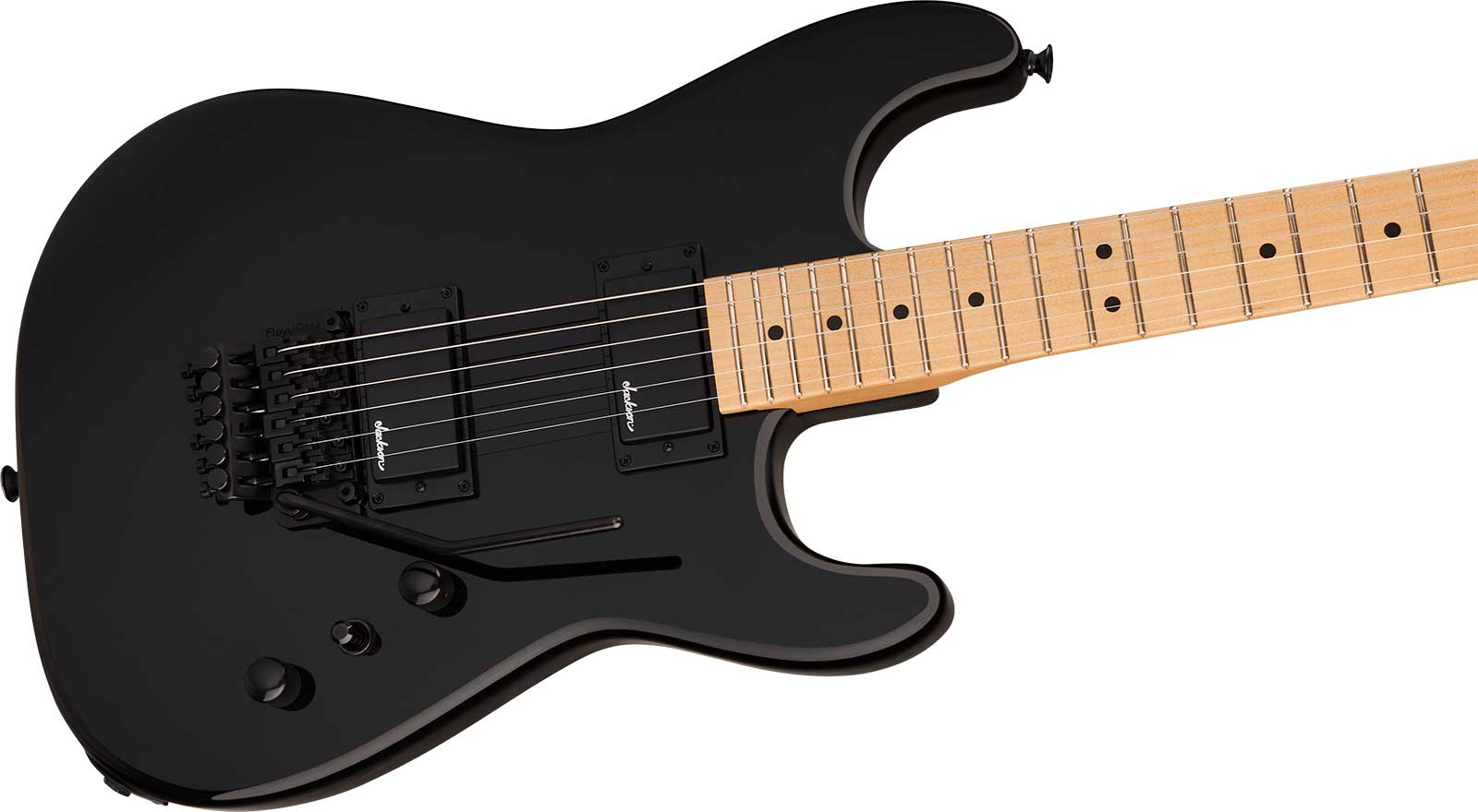 Jackson San Dimas Sd1 Hh Fr Mpl Pro Origins 1985 Mex 2h Fr Mn - Gloss Black - Elektrische gitaar in Strat vorm - Variation 2