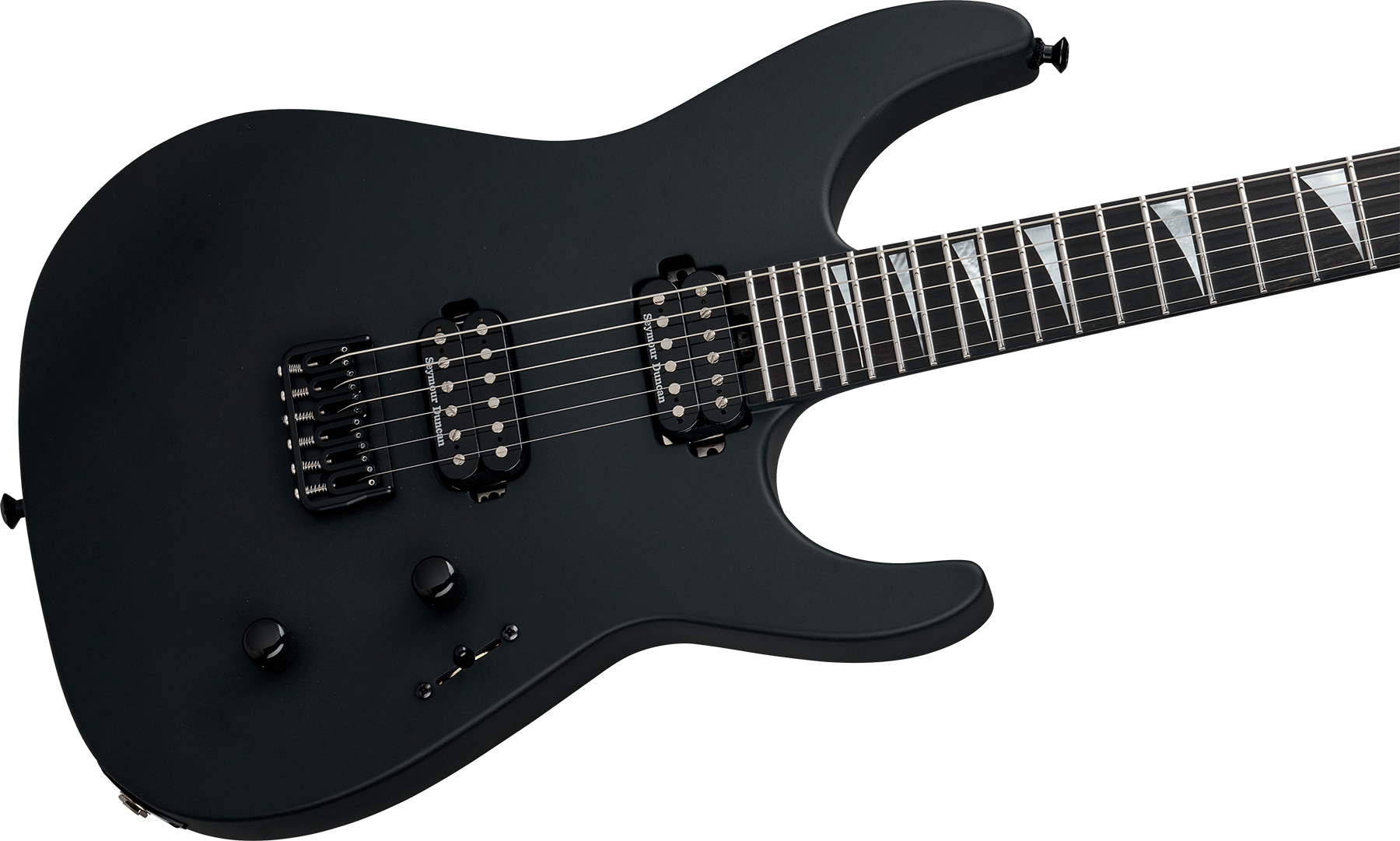 Jackson Sl2 Dx Ht American Soloist Usa 2h Seymour Duncan Eb - Satin Black - Metalen elektrische gitaar - Variation 2