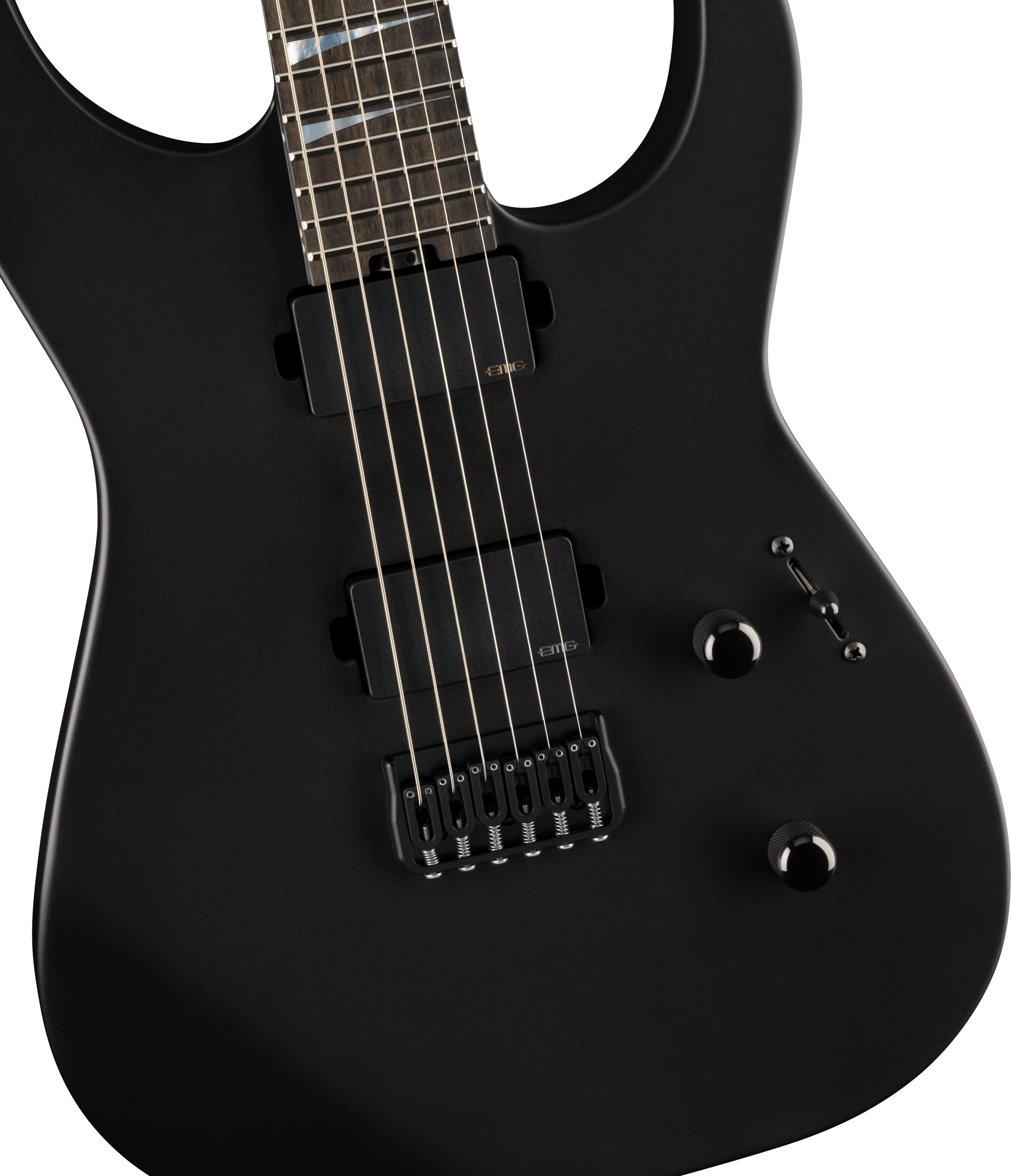 Jackson Sl2mg Ht American Soloist Ht Hh Eb - Satin Black - Metalen elektrische gitaar - Variation 2