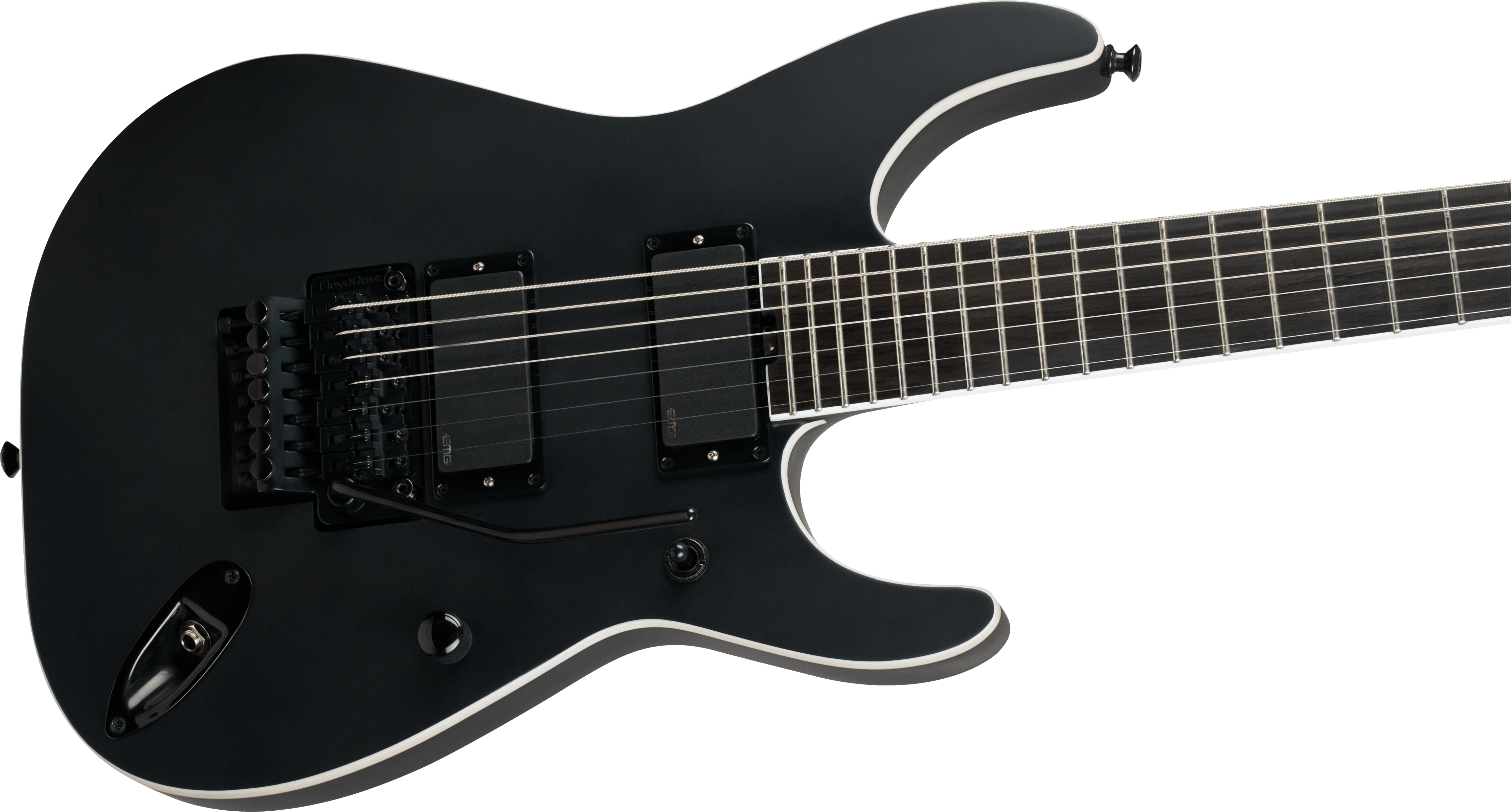 Jackson Sl7 Soloist Pro Series Chris Rorland Signature Fr Hh Eb - Satin Black - Kenmerkende elektrische gitaar - Variation 3
