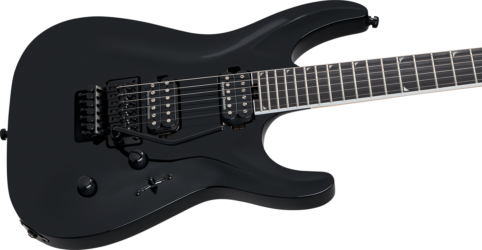 Jackson Sla2 Ht Pro Plus 2h Seymour Duncan Fr Eb - Gloss Black - Metal elektrische gitaar - Variation 2